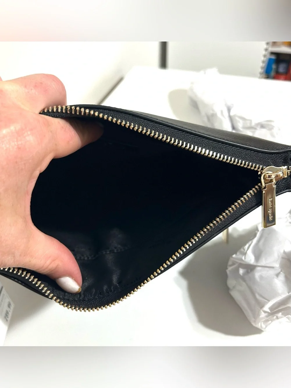 NWT Women’s Kate Spade Sadie Large Black Saffiano Leather Crossbody